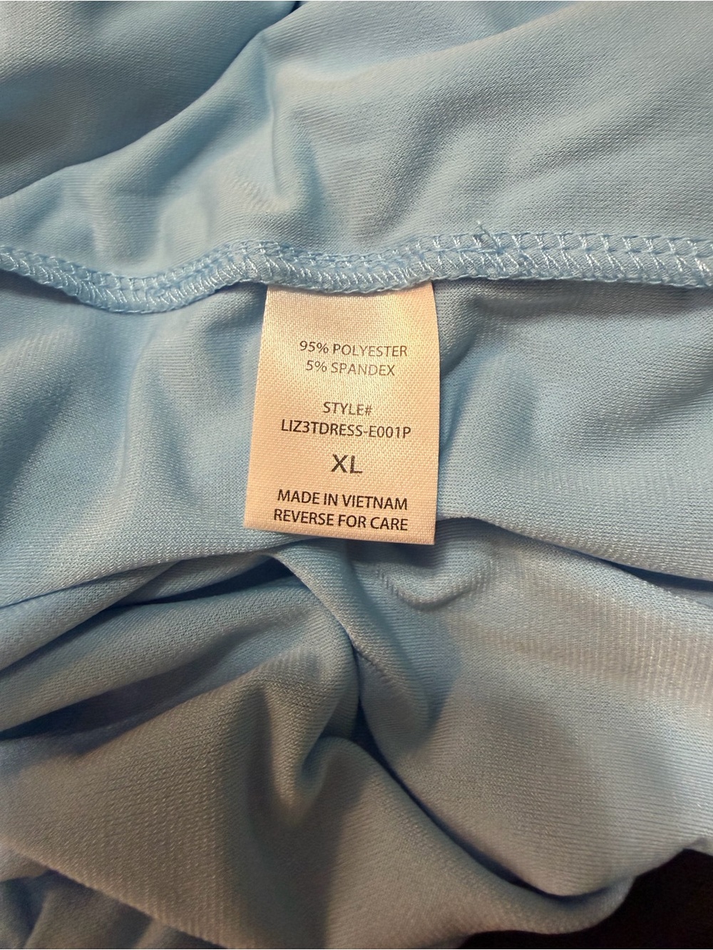 Dear Scarlett Sleeveless Light Blue Tiered V-Neck Dress w/pockets - Picture 11 of 12